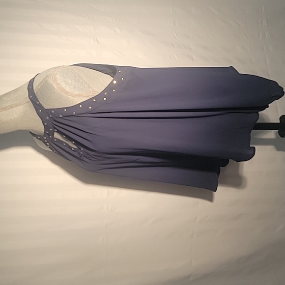 INC. Cold-Shoulder Studded Keyhole-Neck Blouse, Created for Macy's, Size: PXL - Picture 7 of 10